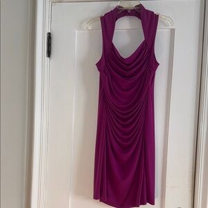 Spense Magenta Backless Dress